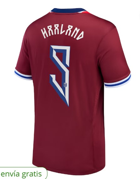 Nuevo! Jersey Noruega 2024/2025 Titular Local Roja Earling Haaland Talla L.