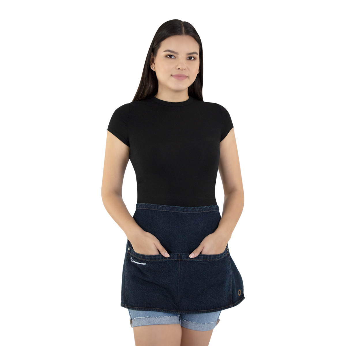 Mandil De Mezclilla Innermotion Azul Marino Estilo Apron #2 Unisex.