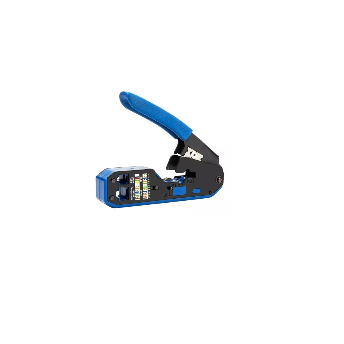 Pinza Pelacables De Cable Red Rj45 Cat6 Cat5e Cat5 Rj11 Rj12 AZUL