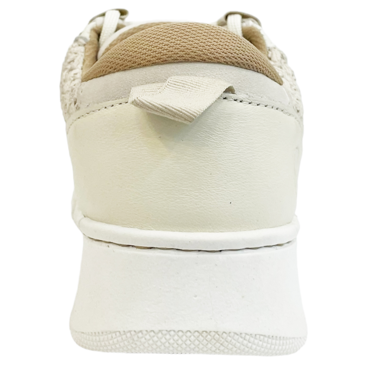 Tenis Casual Lobo Solo Marfil Para Mujer Tejido 