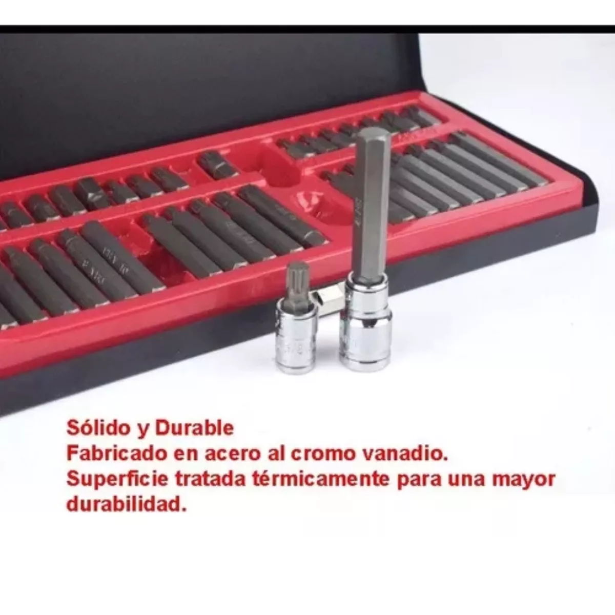 Kit Puntas Bristol Hexagonales Con Adaptador 40 Piezas