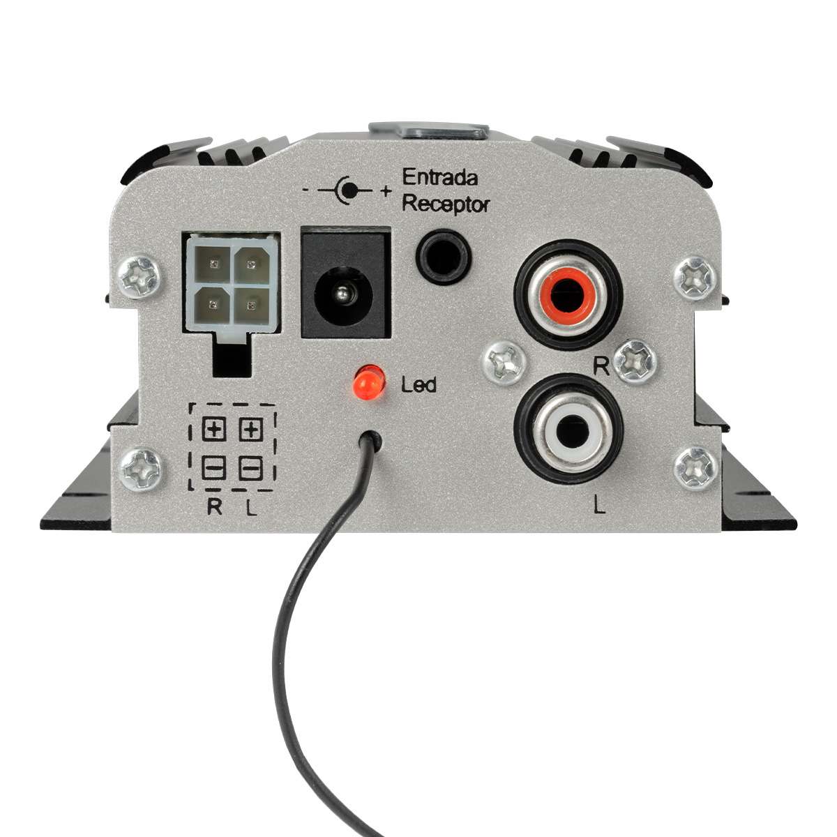 Mini Amplificador De 2 Canales Bluetooth Mitzu Mit-76bt Color Negro.