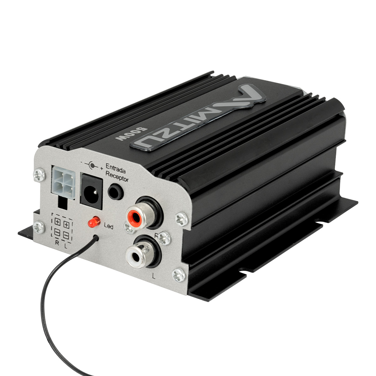 Mini Amplificador De 2 Canales Bluetooth Mitzu Mit-76bt Color Negro.