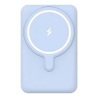 Powerbank 5000 Mah Para iPhone Magsafe Inalámbrica Carga 15w Cargador Externo Inalámbrico Portátil  Azul Celeste