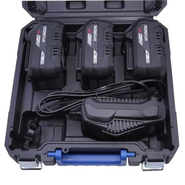 Kit 3 Baterias 4.0 Mah/ 1 Cargador Hyundai P/Herramienta 20v - HYPACK4