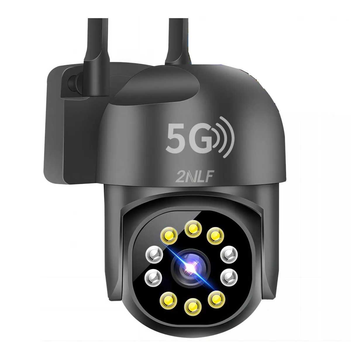 Cámara De Seguridad Exterior Wifi 5g 1080p Con Led Negro