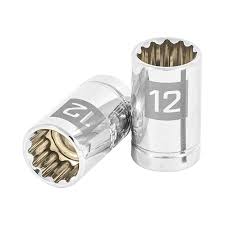 DADO DE 12 PUNTAS CUADRO 3/8P DE 12MM.