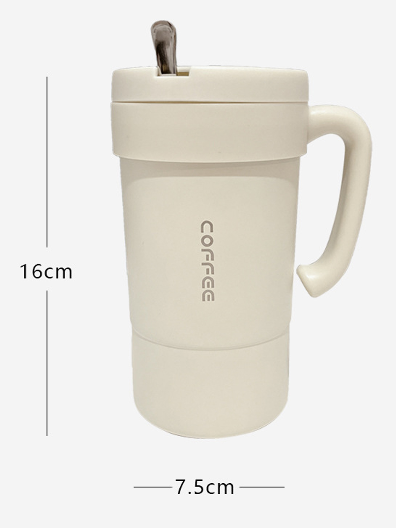 Taza termo Acero Inoxidable oficina hogar 550ml CY53 Negro.