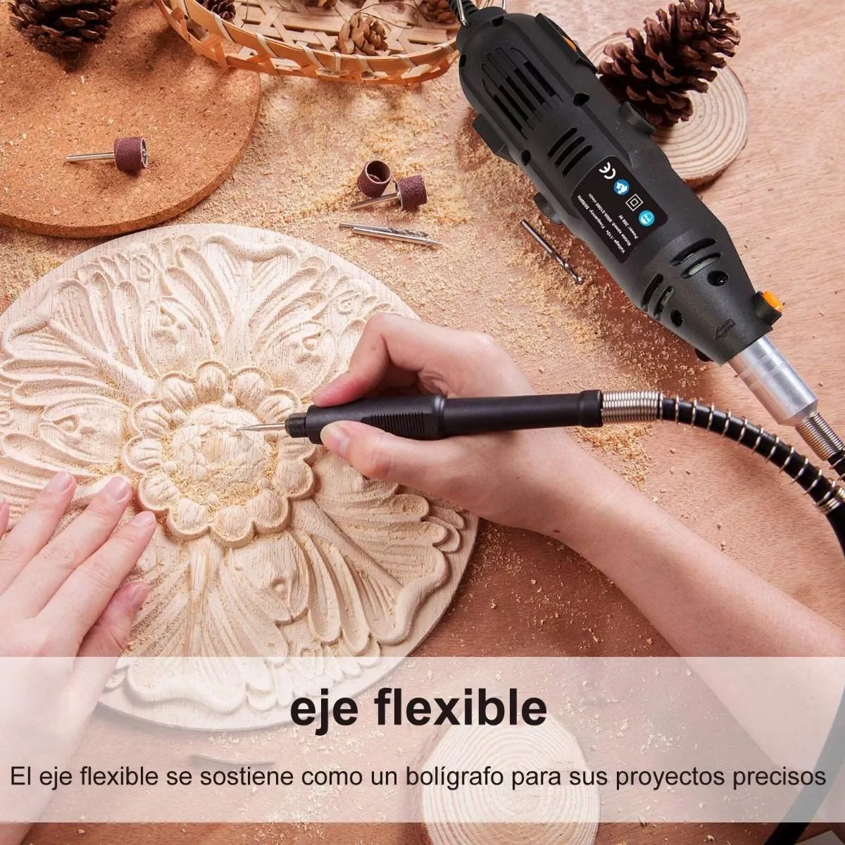 Mini Taladro Mototool Con 211 Accesorio Para Dremmel Esmeril.