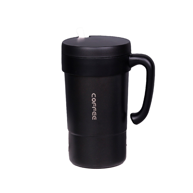 Taza termo Acero Inoxidable oficina hogar 550ml CY53 Negro.