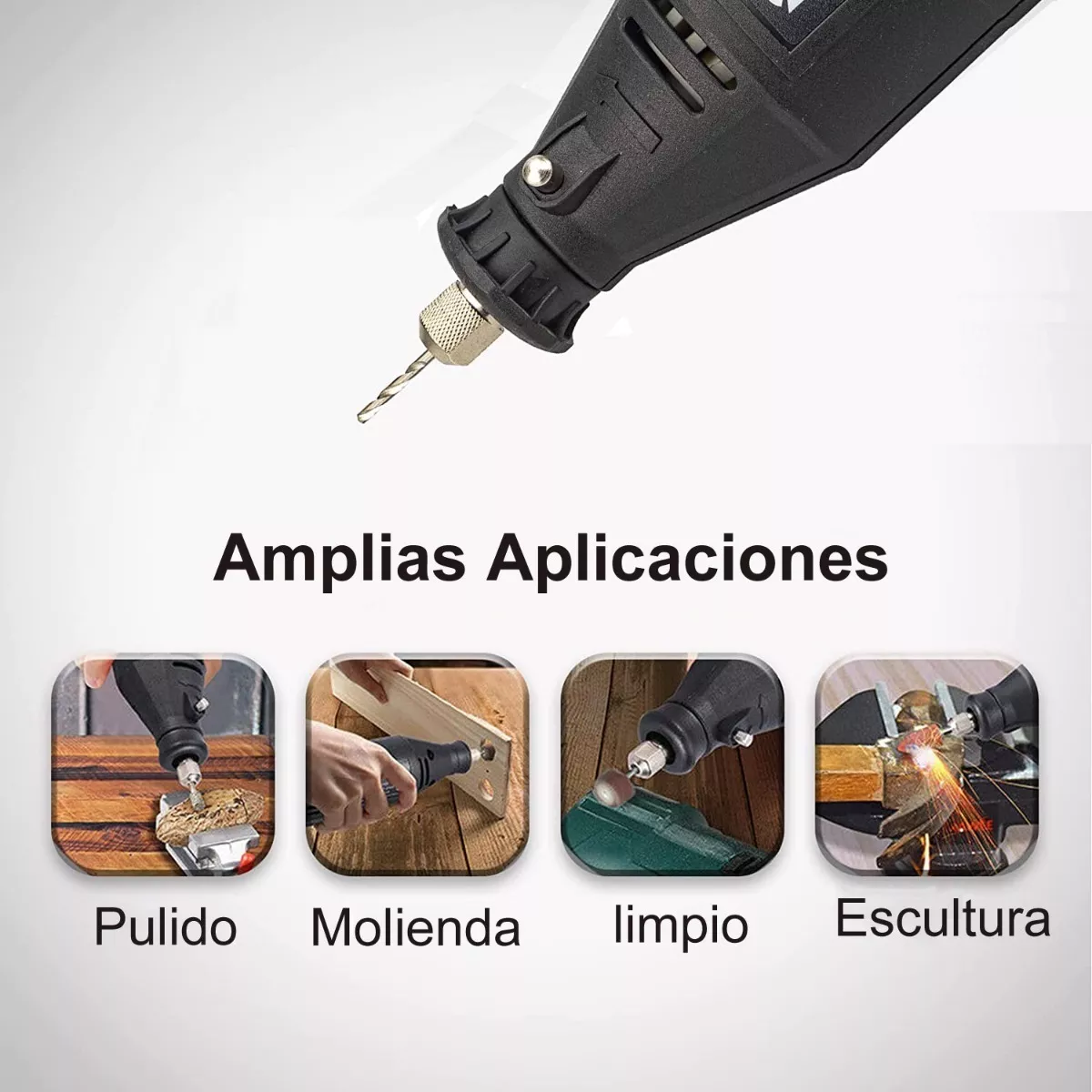 Mini Taladro Mototool Con 211 Accesorio Para Dremmel Esmeril.