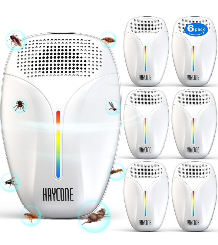 Repelente de plagas ultrasonico mosquitos cucarachas roedor 