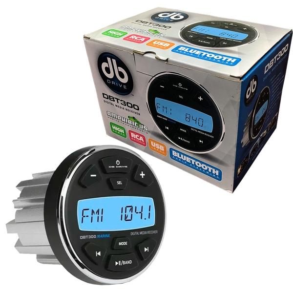 Estéreo Digital Marino DB Drive DBT300 BT AUX FM Lancha Todoterreno .