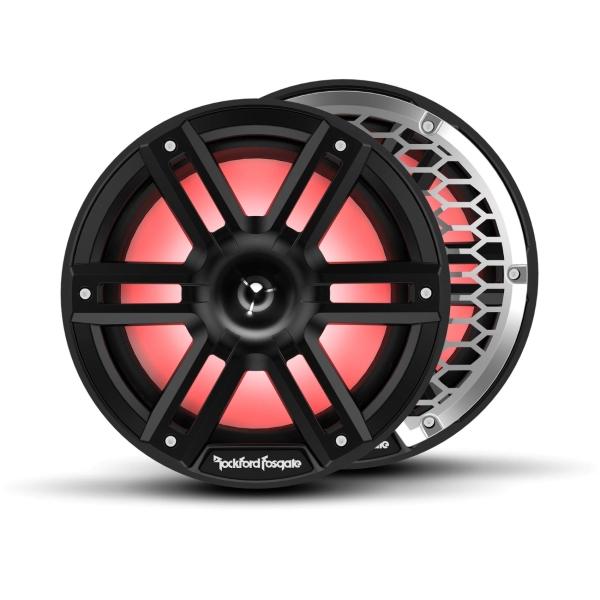 Bocinas Marinas Rockford Fosgate M2-8HB 1200 Watts 8 Pulgadas 4 Ohms 2 Vías Color Negro 