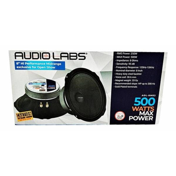 Medio Rango para Open Show Audio Labs ADL-8MR2 500 Watts 8" 8 Ohms 250 Watts RMS (Venta individual) 