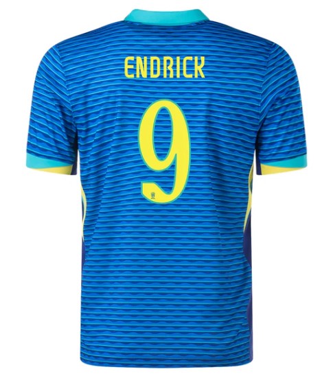 Nuevo! Jersey Brasil 2024/2025 Visita Azul Endrick 9 Talla XL.
