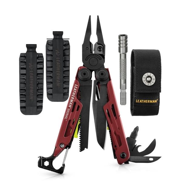 Kit De Multiherramienta Con Accesorios SIGNAL Roja Leatherman