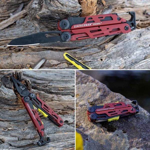 Kit De Multiherramienta Con Accesorios SIGNAL Roja Leatherman