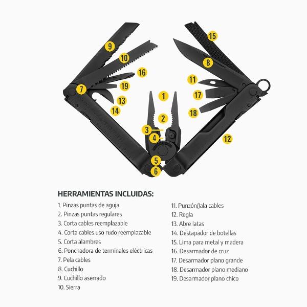 Multiherramienta SUPER TOOL 300 Negra Leatherman
