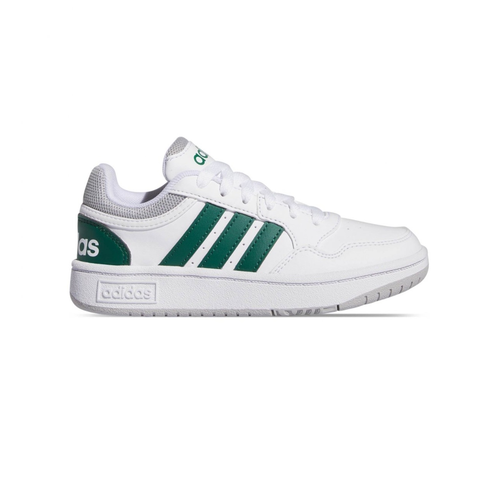 Tenis Adidas Hoops 3.0 K Blanco-Verde Unisex IG3830 .
