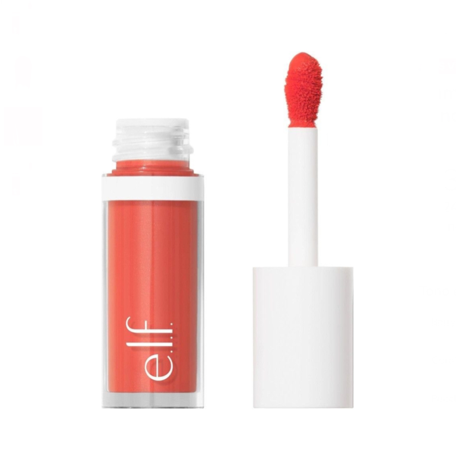 Camo Liquid Blush Elf Cosmetics Tono del maquillaje Coral Crush.
