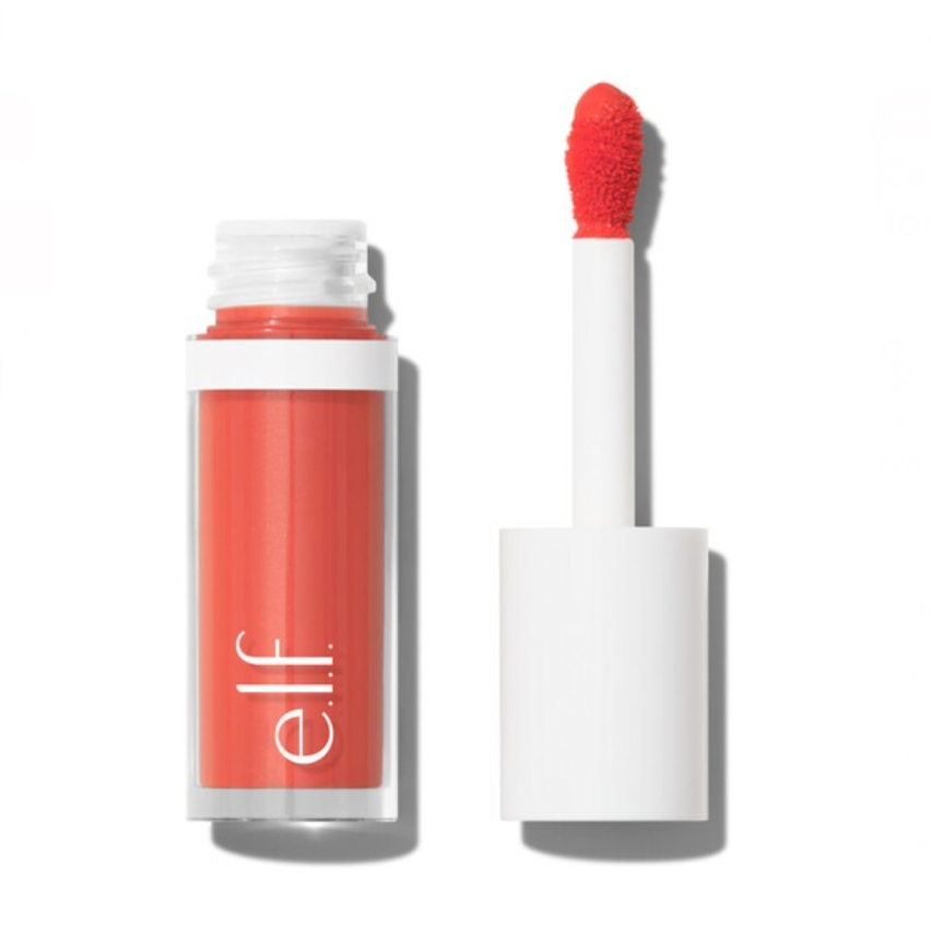 Camo Liquid Blush Elf Cosmetics Tono del maquillaje Coral Crush.