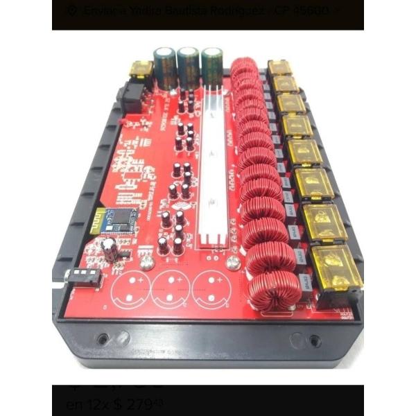 Amplificador 8 Canales Rock Series Rks-Ampbt8 800 Watts Clase D Bluetooth Android iOS 