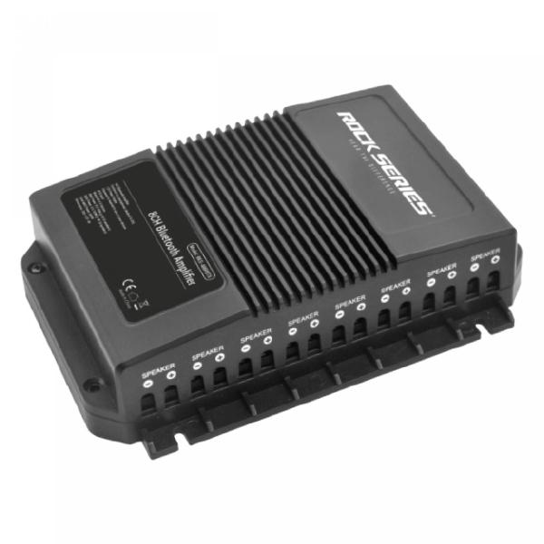 Amplificador 8 Canales Rock Series Rks-Ampbt8 800 Watts Clase D Bluetooth Android iOS 