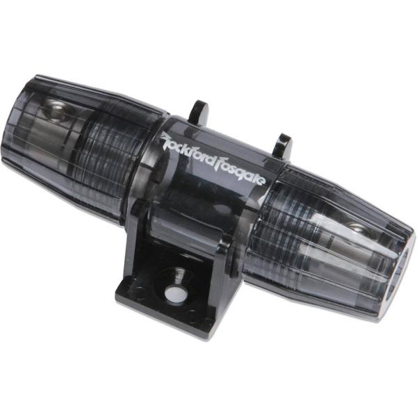 Portafusible AGU Impermeable para amplificador Rockford Fosgate RFFAGU Calibres 4 u 8 AWG Entrada/Sa 