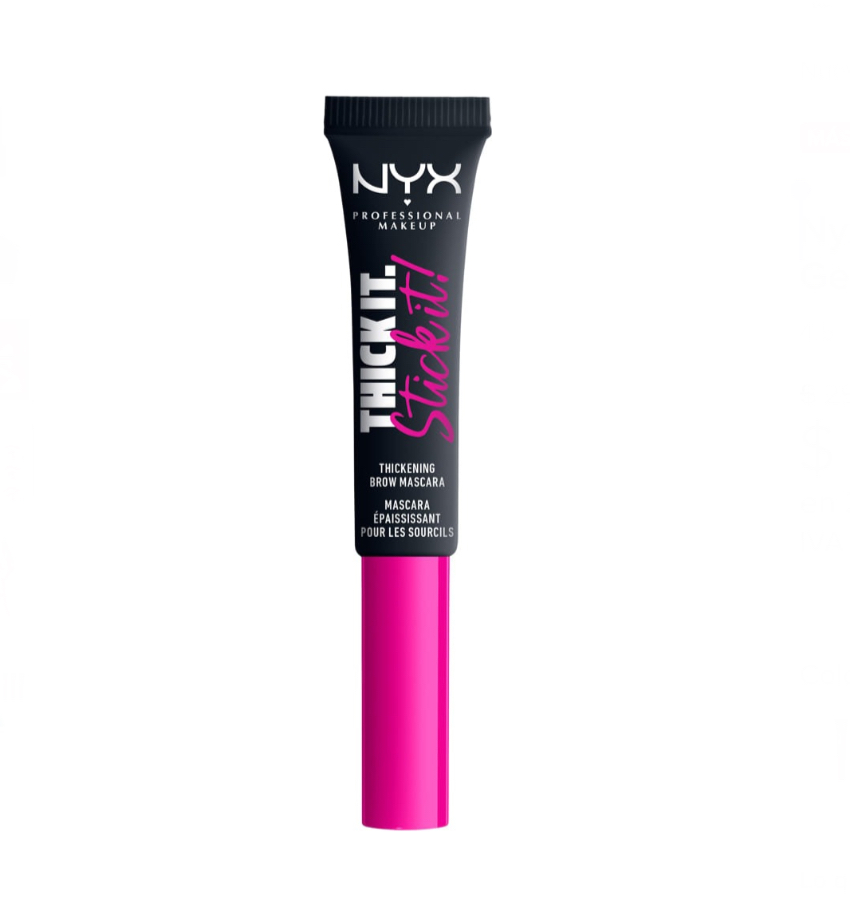 Nyx Cosmetics, Thick It Stick It, Gel De Cejas Color Black.