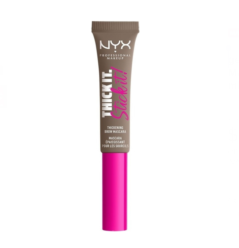 Gel para cejas NYX Professional Makeup Thick it Stick it de 20 mL/20 g color taupe.