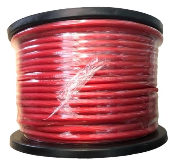 Rollo de Cable para Bocinas Rock Series PC430RD Calibre 4 AWG 30 metros Color Rojo Libre de oxígeno 