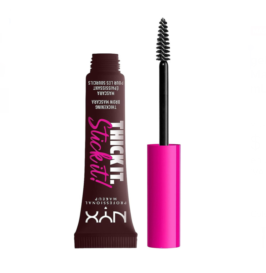Gel para cejas NYX Professional Makeup Thick it Stick it de 20 mL/20 g color espresso.