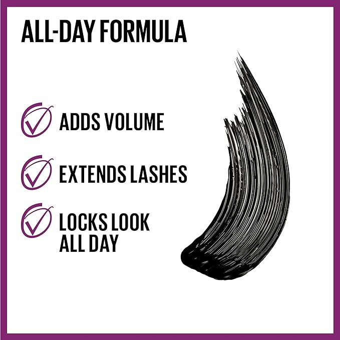 A Maybelline Mascara para pestanas a prueba de agua false lash lift maybelline Negro A Prueba De Agua.