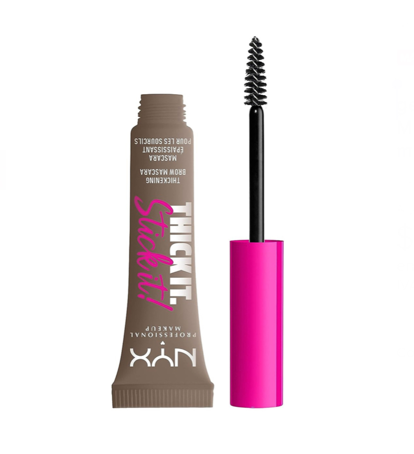 Gel para cejas NYX Professional Makeup Thick it Stick it de 20 mL/20 g color taupe.