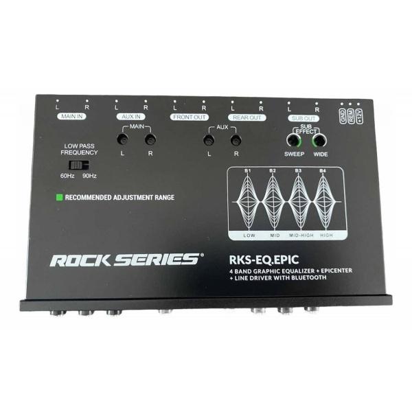 Epicentro con Ecualizador Rock Series RKS-EQ.EPIC 4 Bandas Bluetooth 8 Volts Entrada Auxiliar 