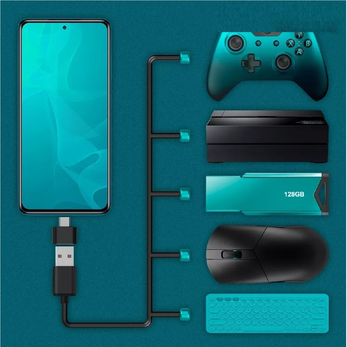 Adaptador Usb A Tipo C Otg 3.0 Conector Celular Tablet Type