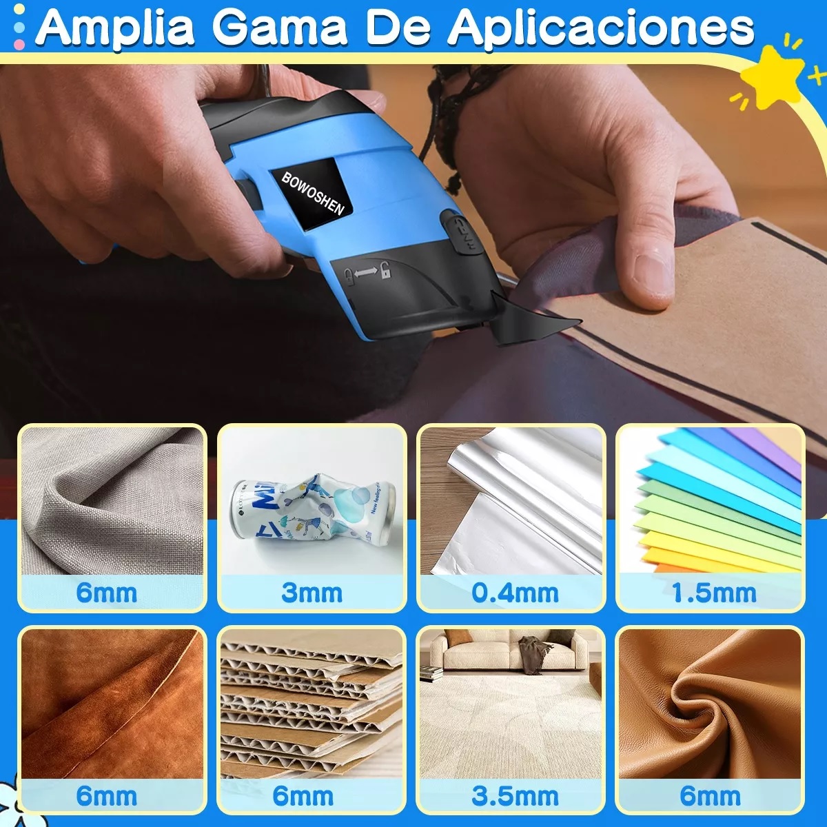 Tijeras Eléctrica Recargable Inalámbrica Para Cortar Cartón