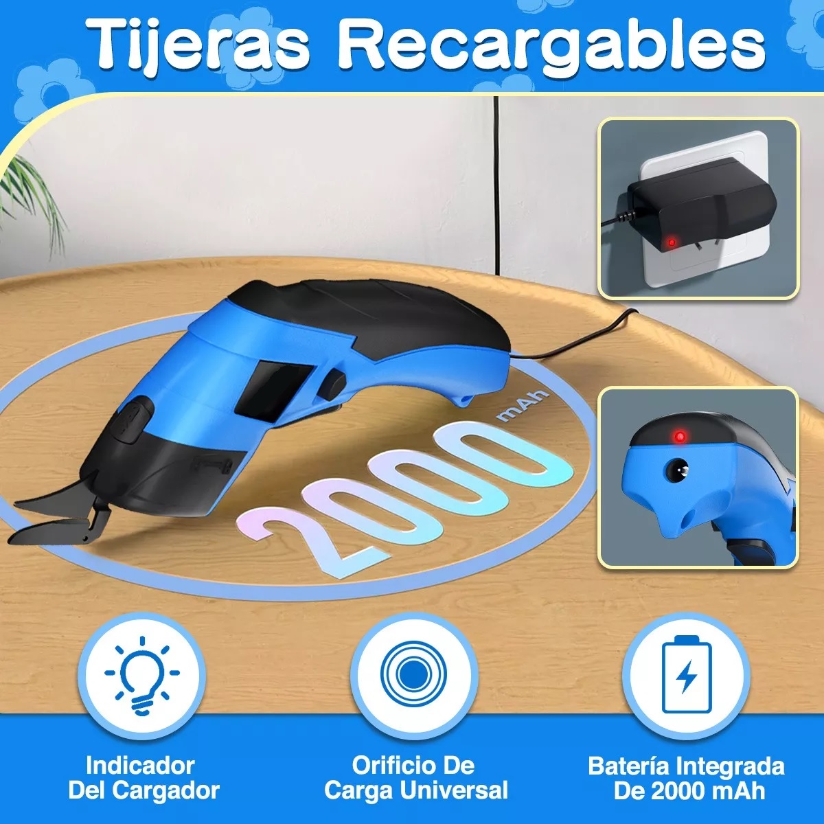 Tijeras Eléctrica Recargable Inalámbrica Para Cortar Cartón