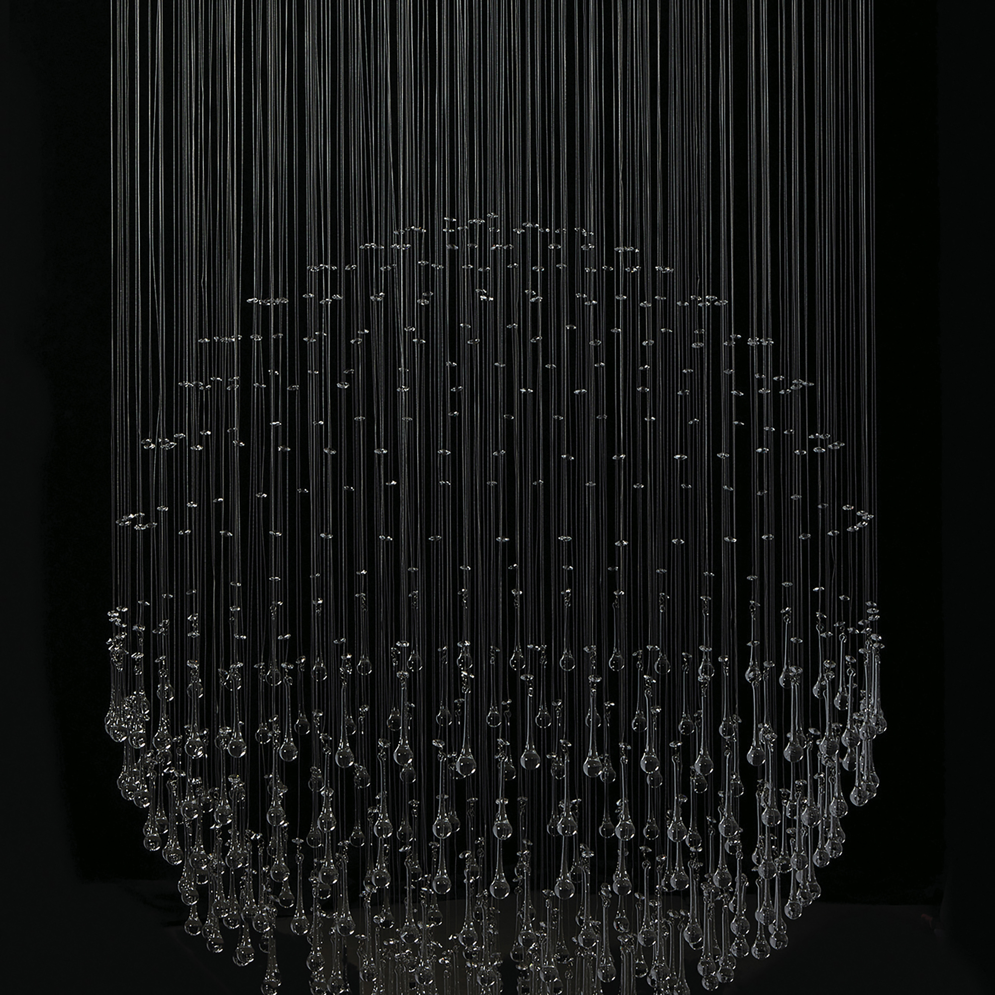 Candil Cristal Cortado Williams Krystal Esfera-gota 13 Luces.