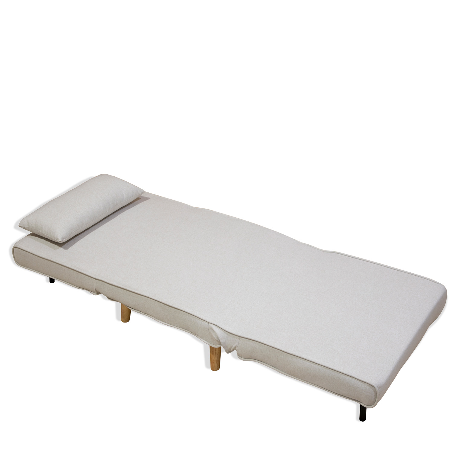 Ilios Innova | Sofá Cama Plegable Individual | Resistente y Elegante Sillón Armable Convertible con Estructura de Madera con cojín
