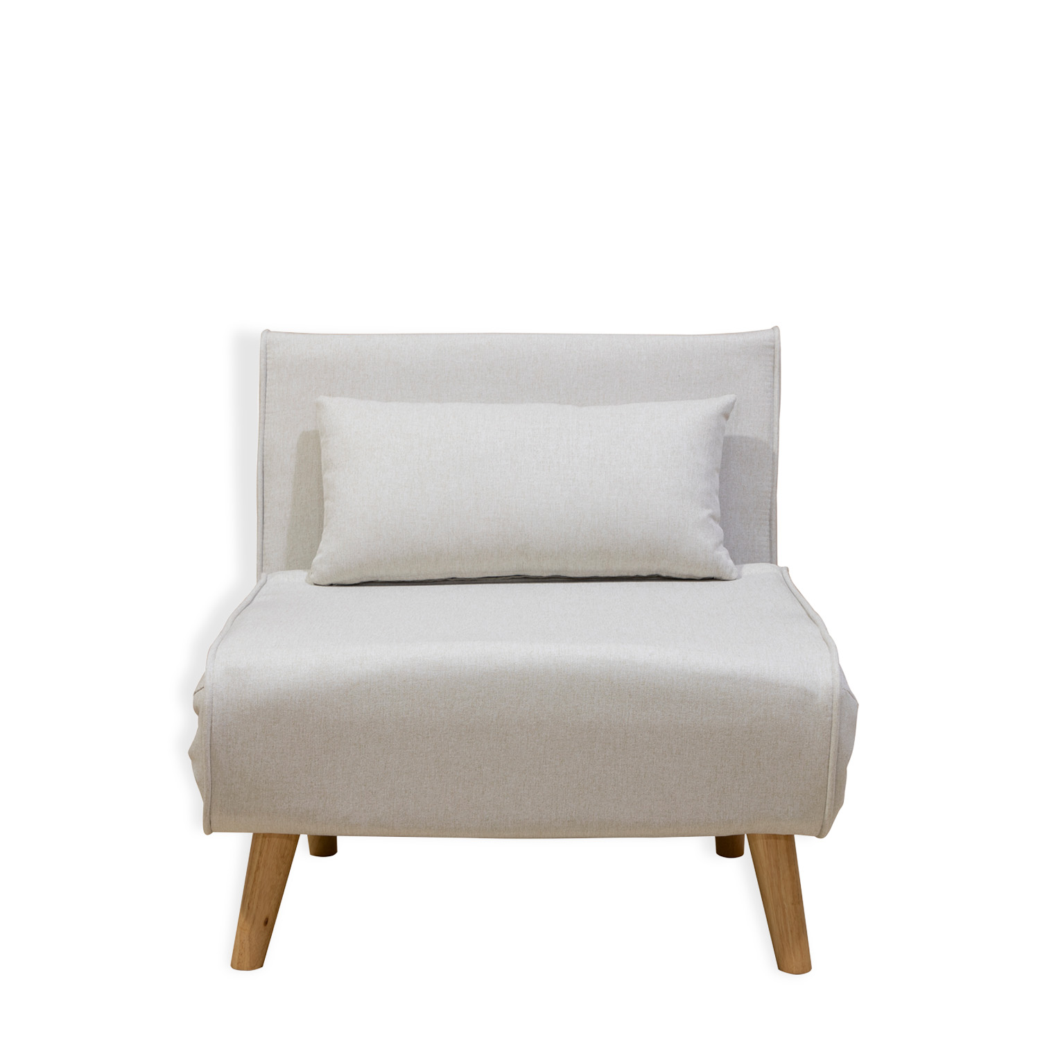 Ilios Innova | Sofá Cama Plegable Individual | Resistente y Elegante Sillón Armable Convertible con Estructura de Madera con cojín