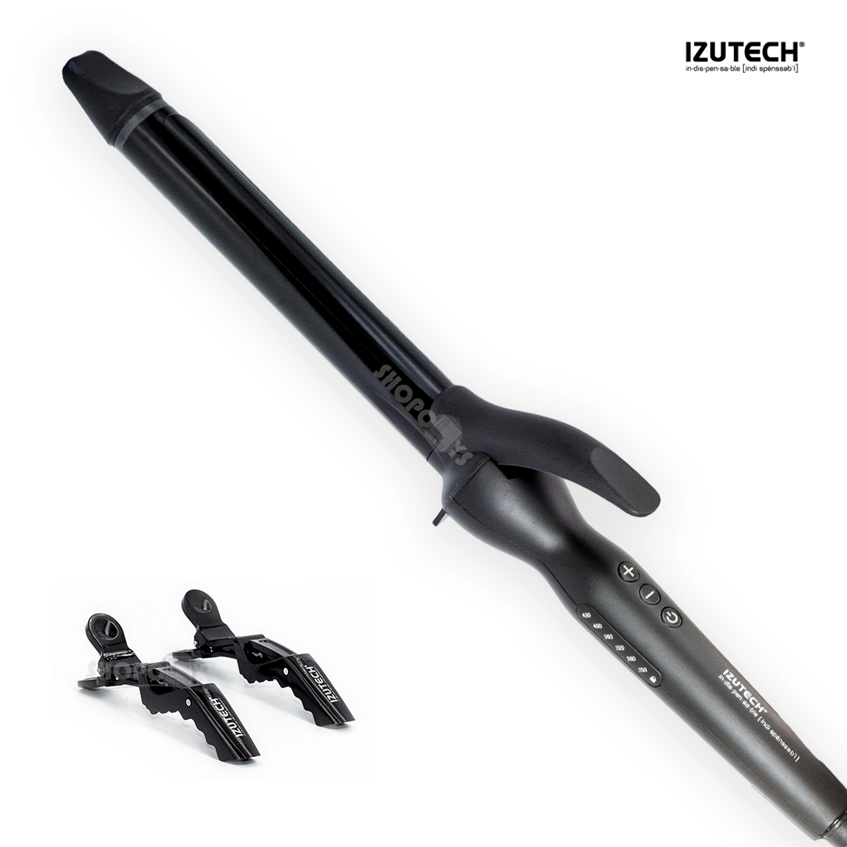 Ferro Rizador Cerámica Izutech De 1 Pulgada Profesional