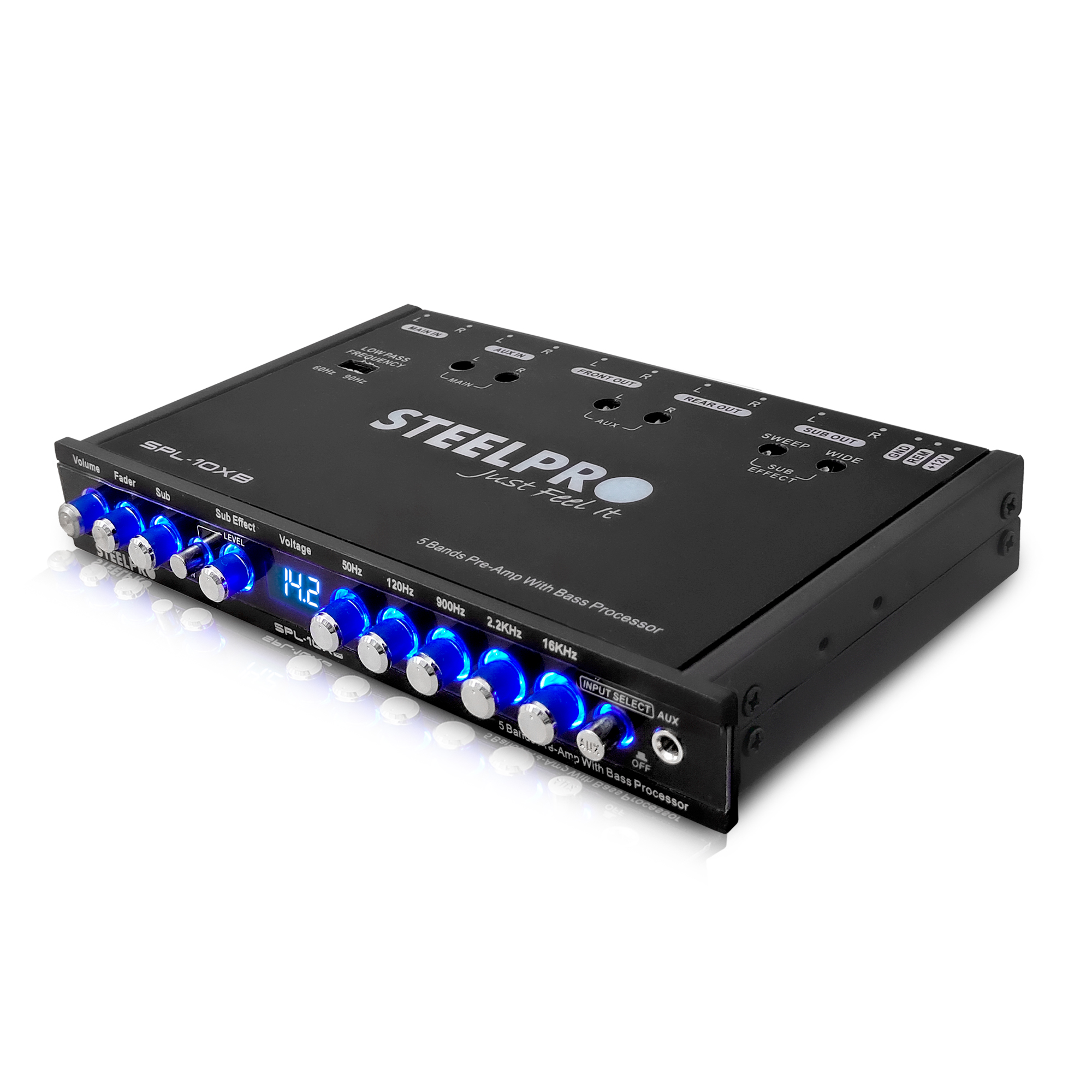 Ecualizador Pre-amp 5 Bandas Efecto Epicentro 9volt Steelpro.