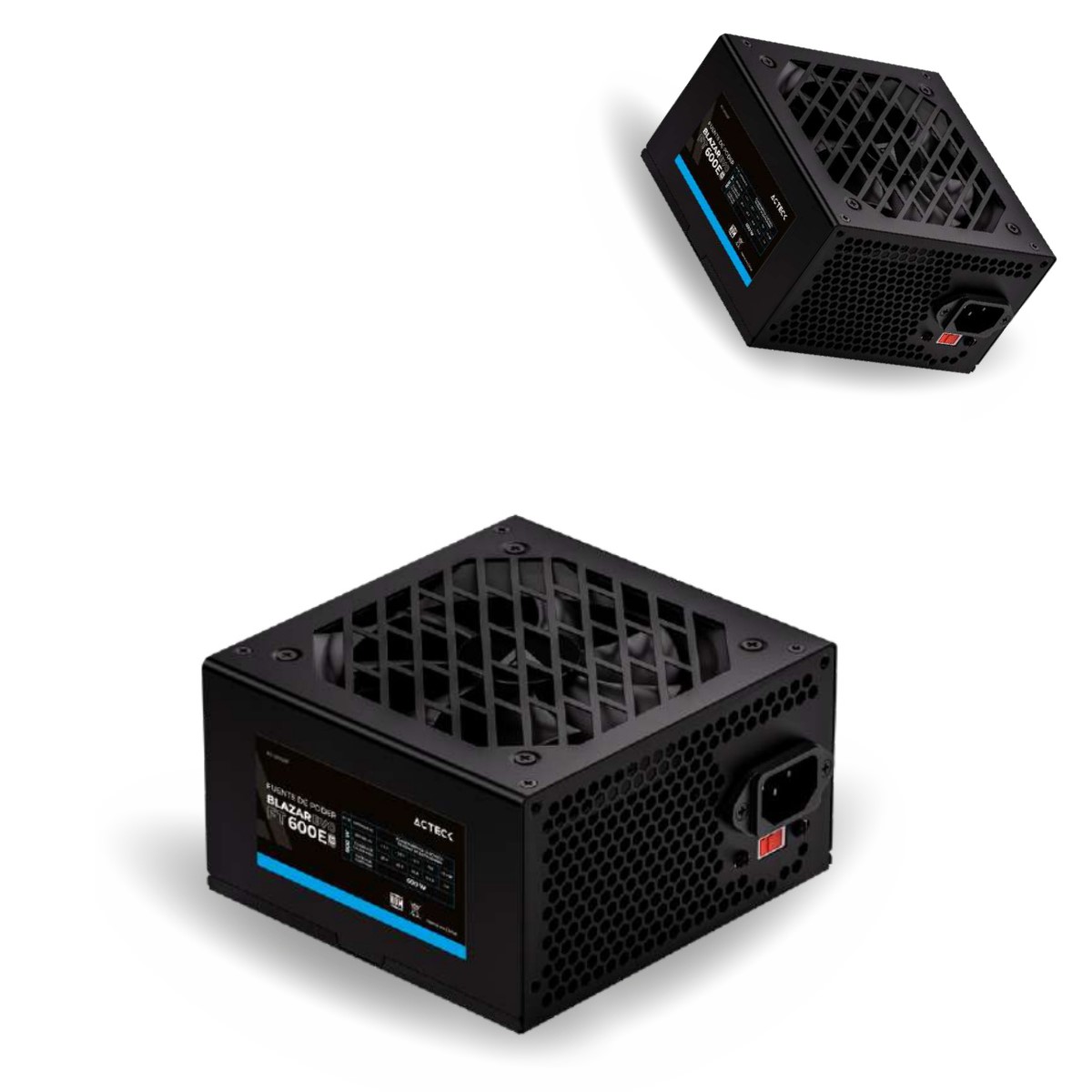 Fuente de Poder Acteck Blazar Evo FT600E 20+4 pin ATX 120mm 600W Negro