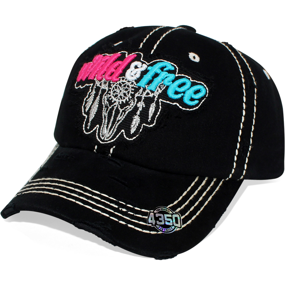 Gorra curva Pook Frase Wild and Free