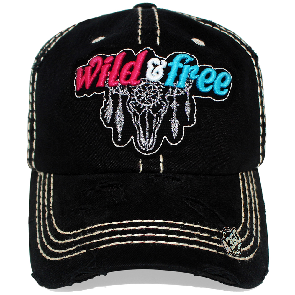 Gorra curva Pook Frase Wild and Free