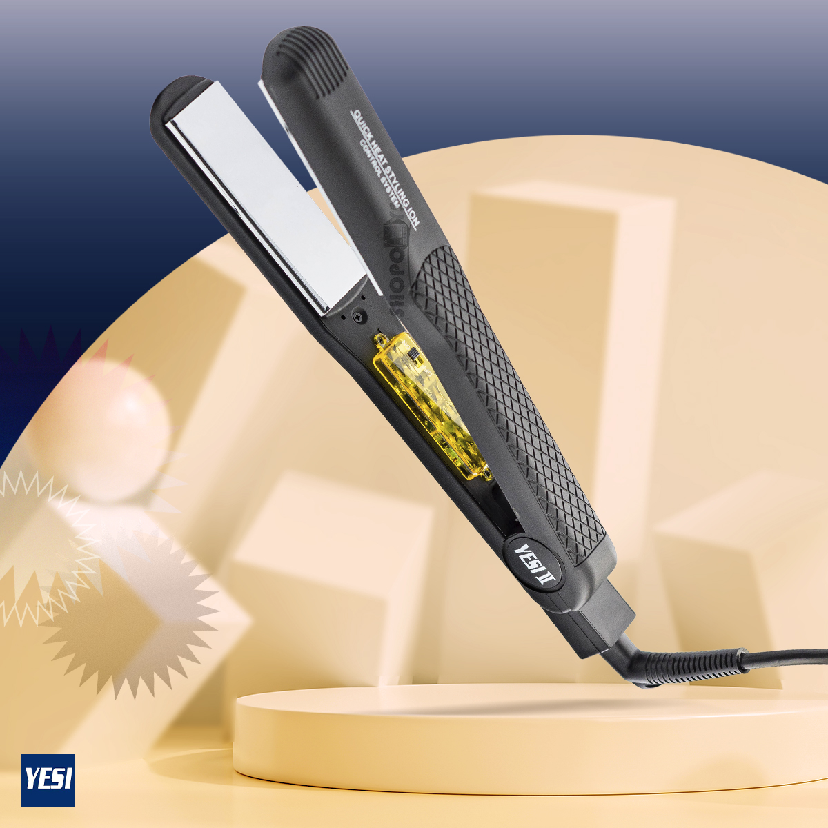 Plancha De Cabello Yesi Ii Placas 100% De Titanio