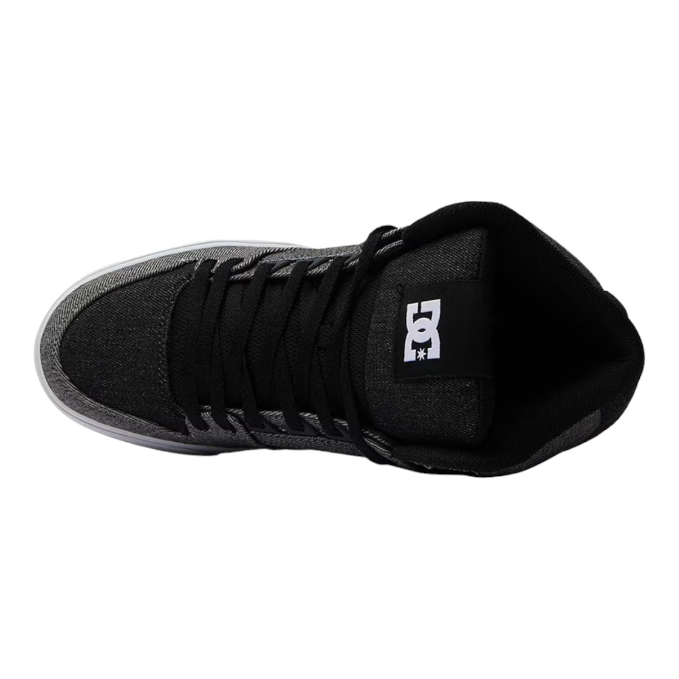 TENIS DC SHOES HOMBRE NEGRO DC SHOES PURE HIGH-TOP ADYS400046BDM.