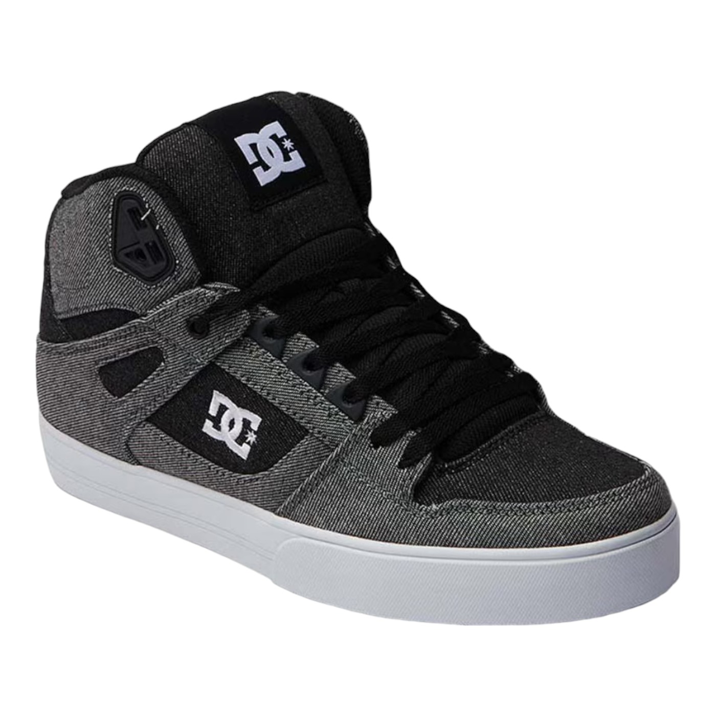 TENIS DC SHOES HOMBRE NEGRO DC SHOES PURE HIGH-TOP ADYS400046BDM.